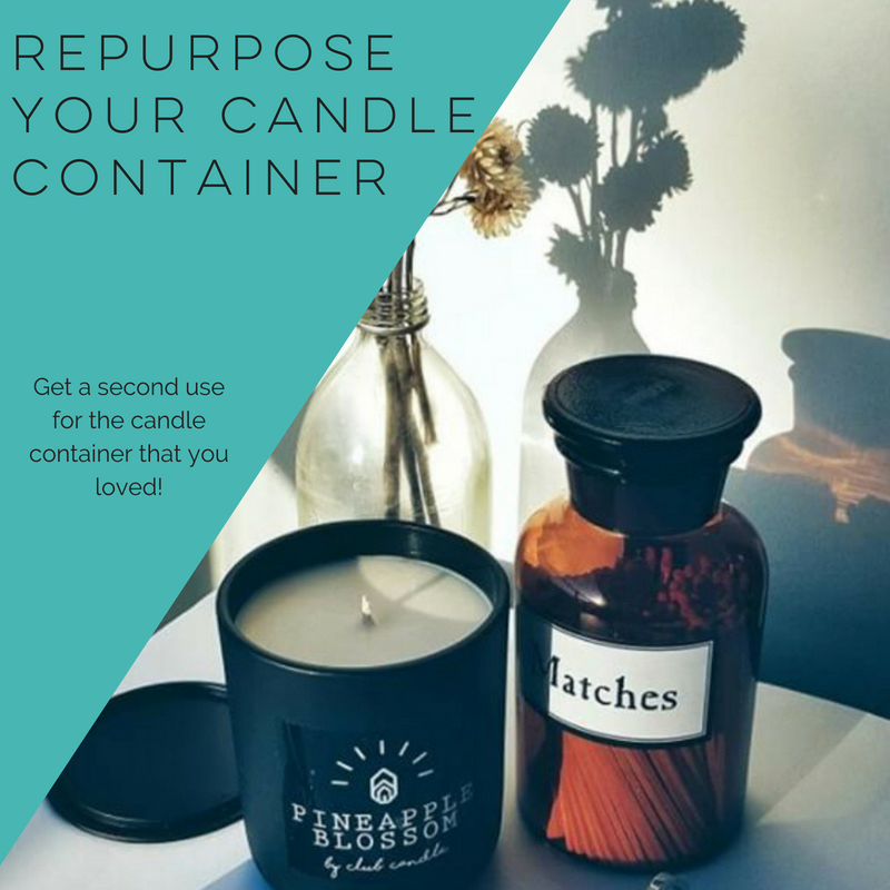 Repurpose your candle container