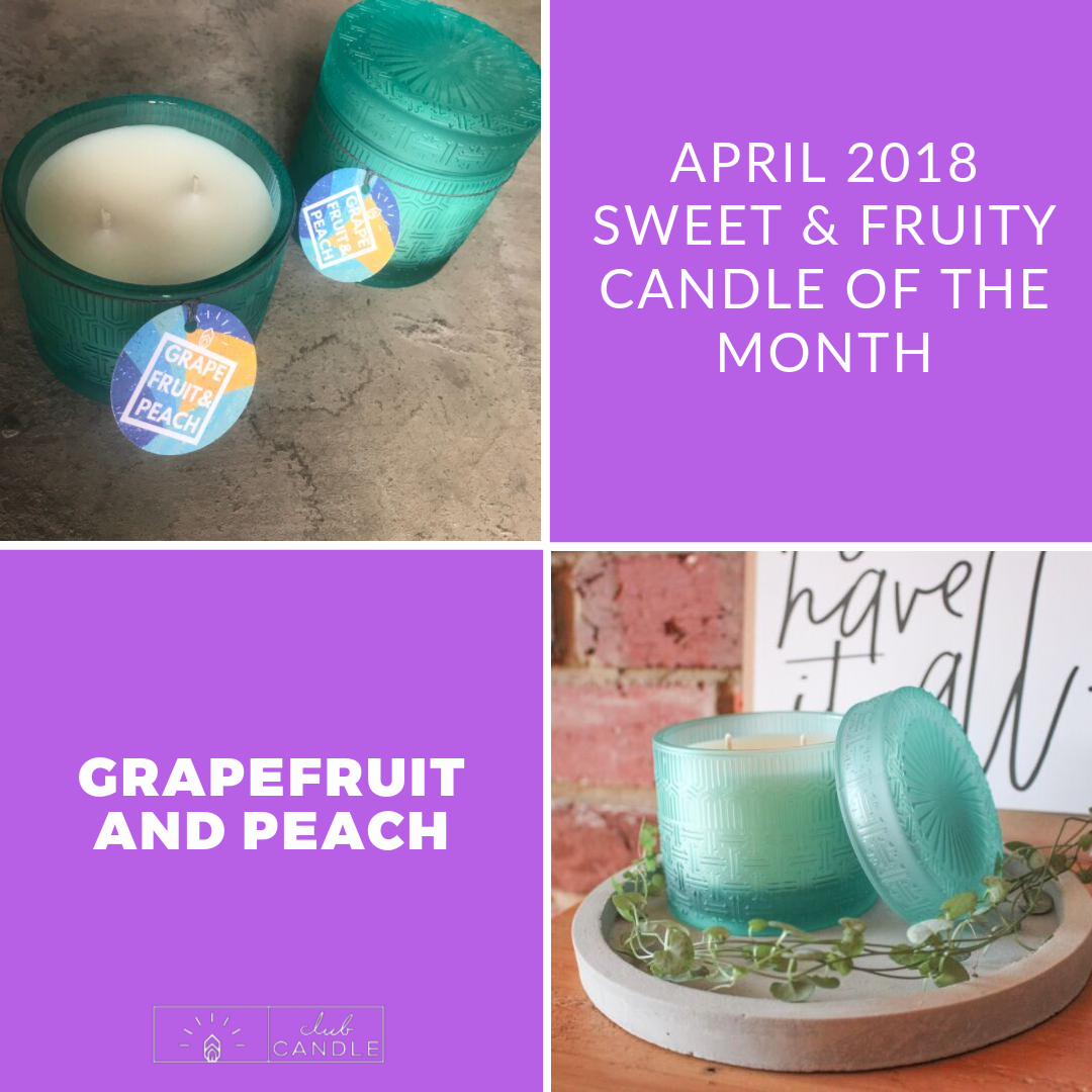 Candle of the Month – Grapefruit and Peach Club Candle
