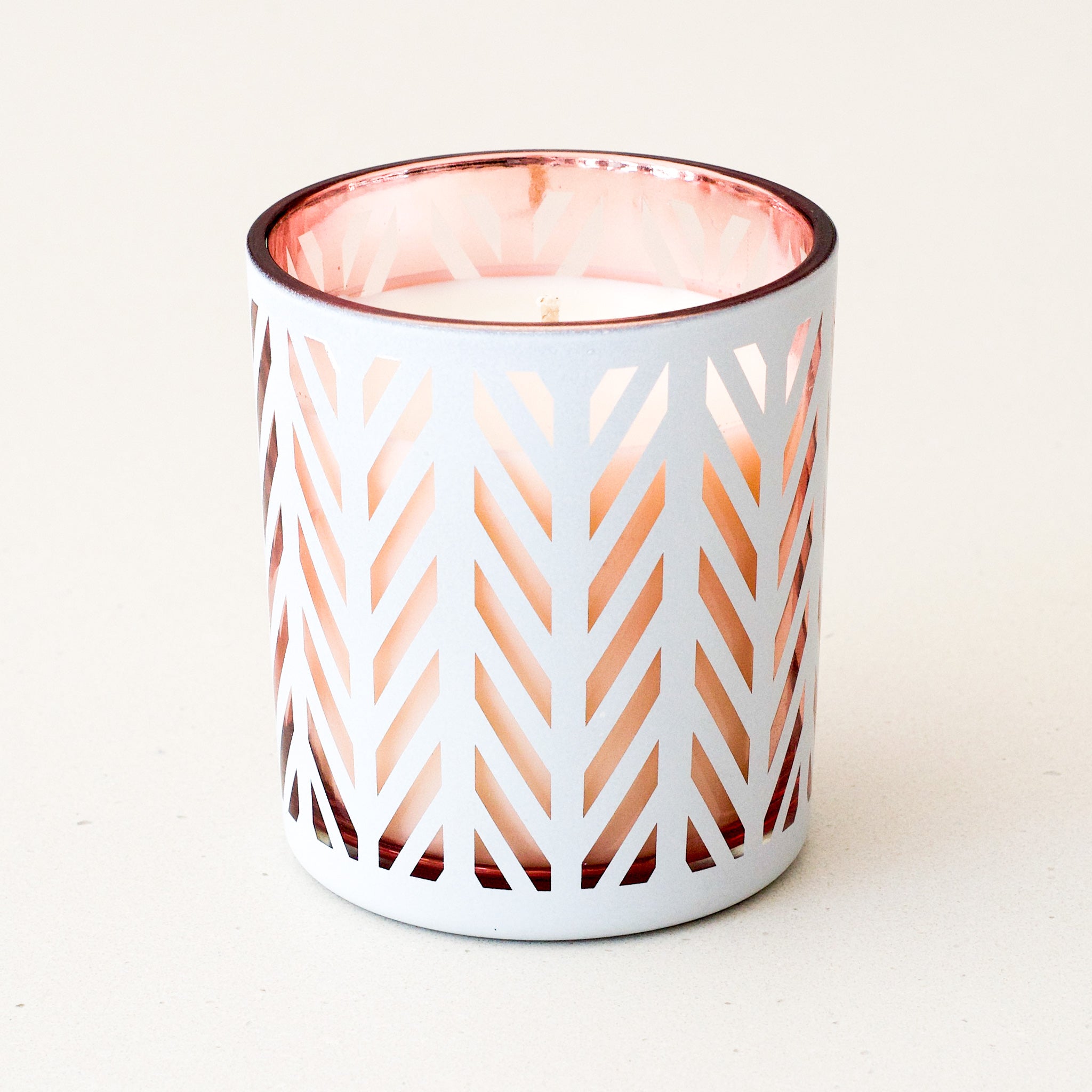 Arabian Pomegranate, White and gold candle