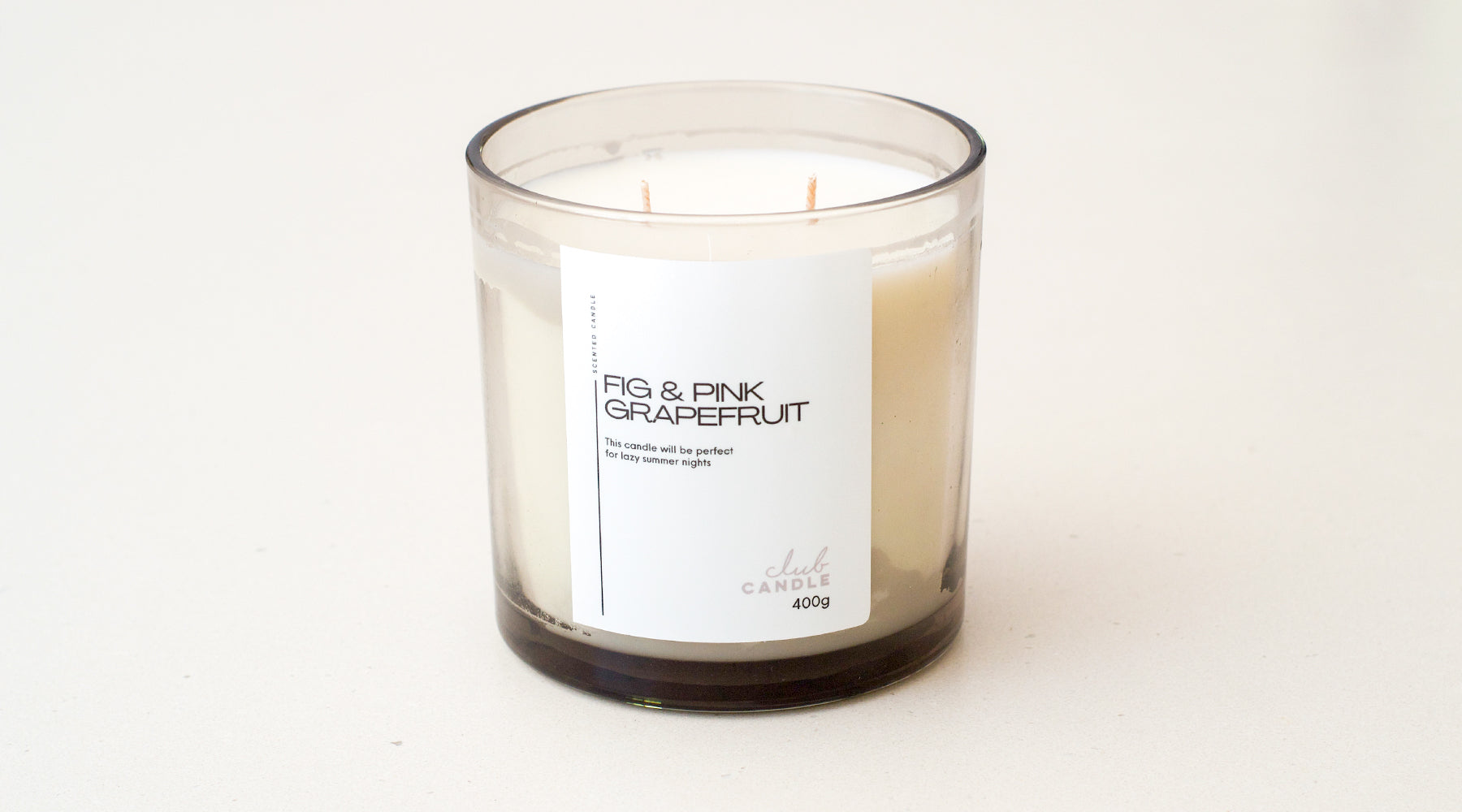 The sweet candle scent of Fig and Pink Grapefruit