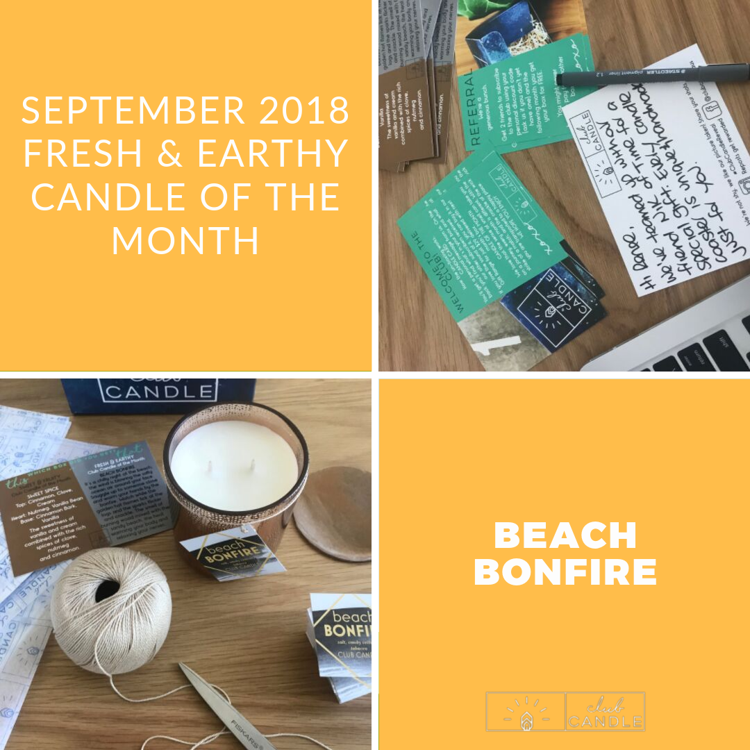 Candle of the Month – Beach Bonfire Club Candle