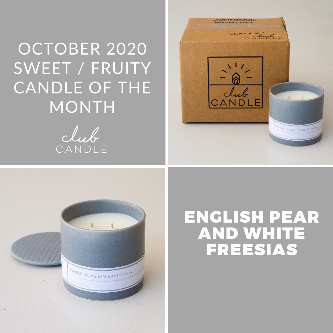 Candle of the Month – English Pear and White Freesias