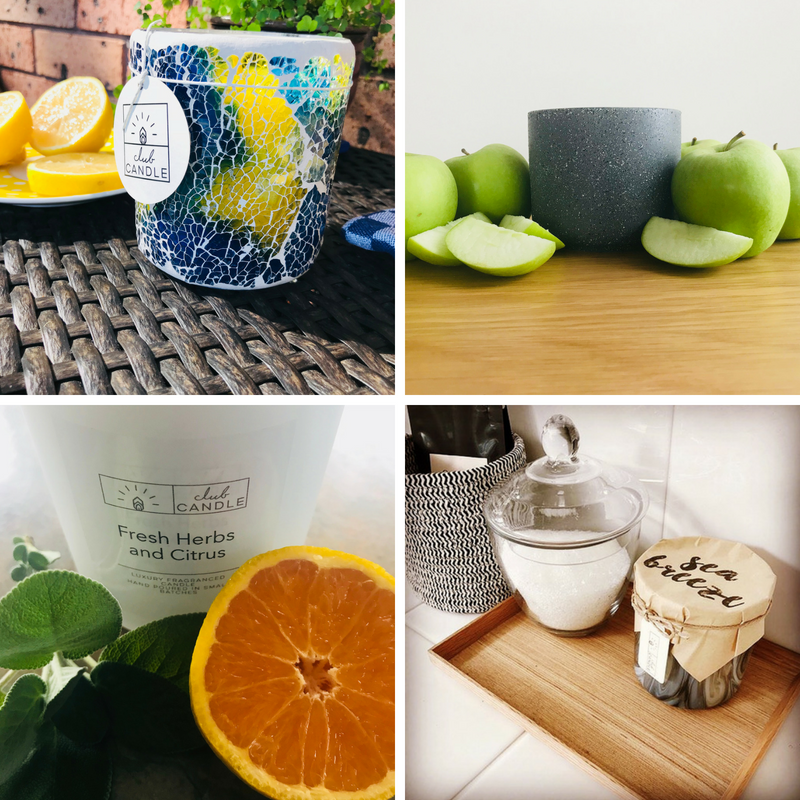 TAKE A LOOK AT OUR PAST FRESH AND EARTHY CANDLES OF THE MONTH