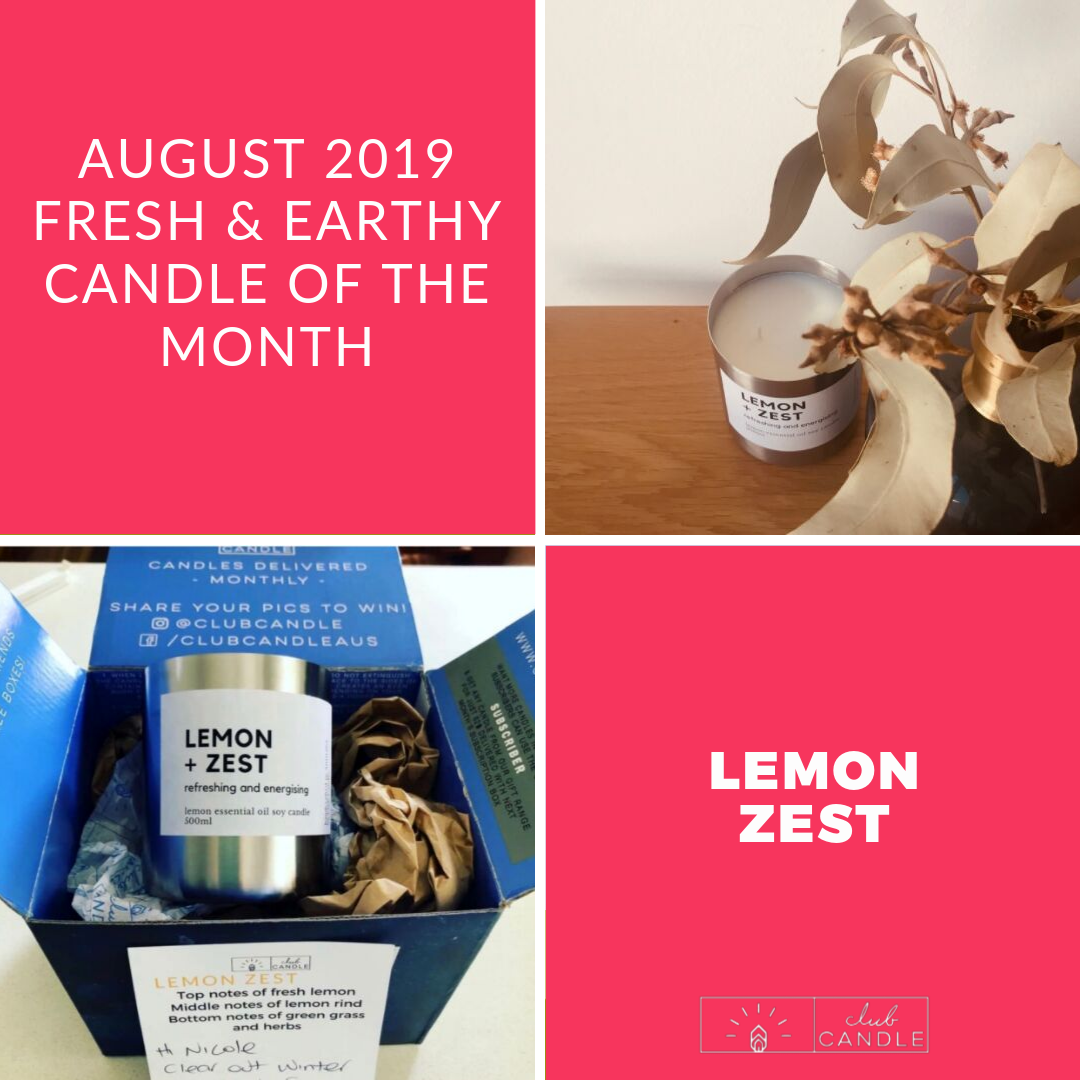Candle of the Month – Lemon Zest Club Candle