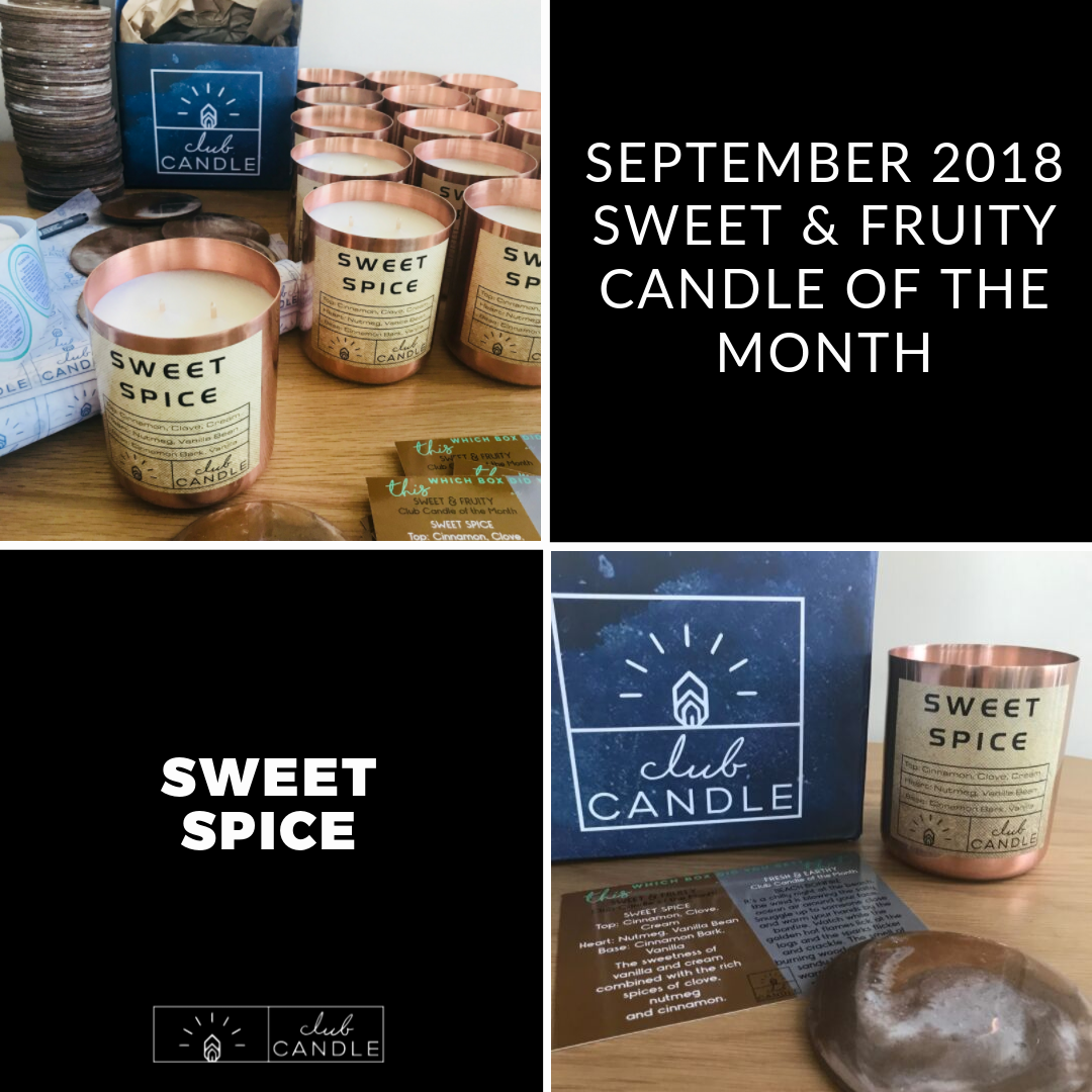 Candle of the Month – Sweet Spice Club Candle