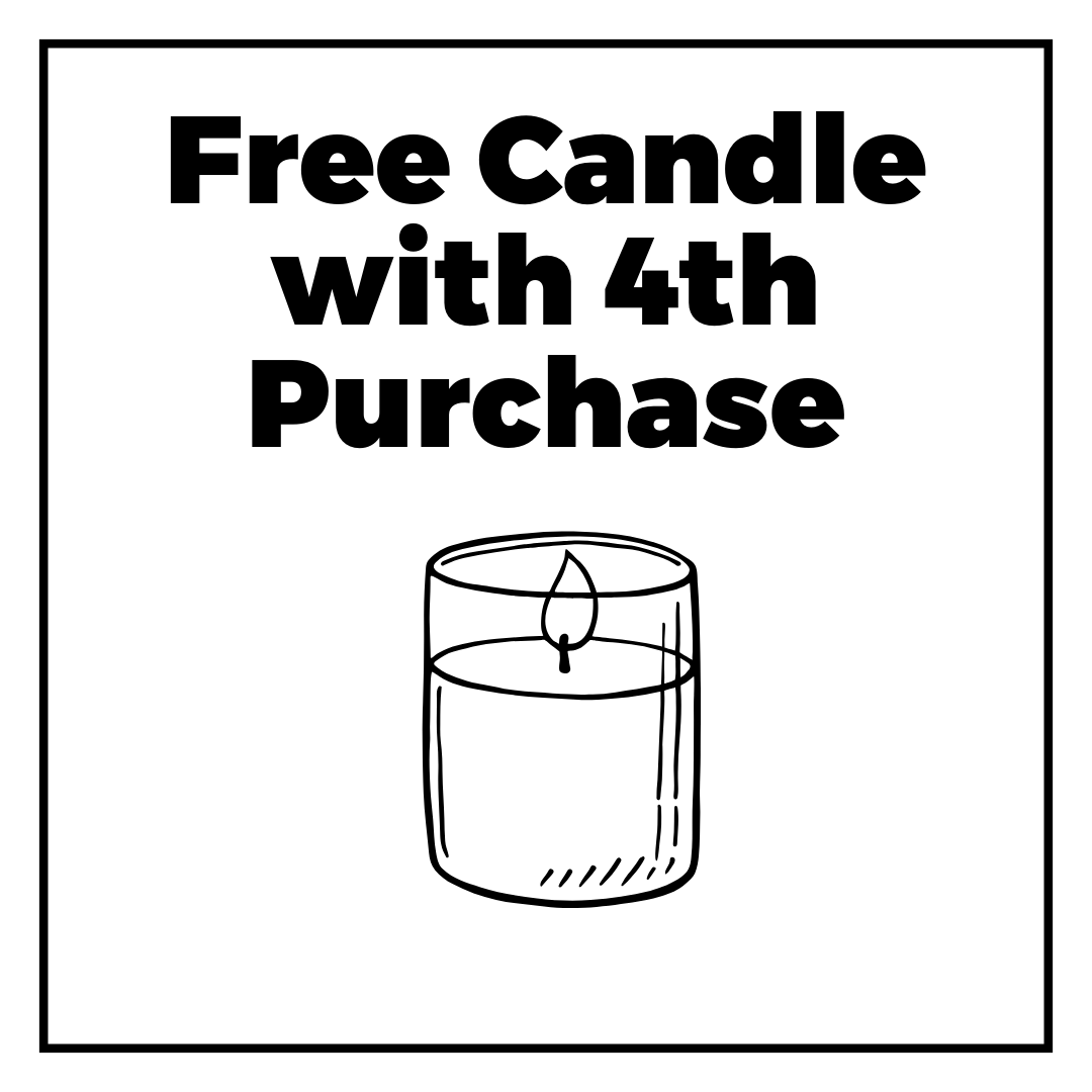 Free candle with 4th Purchase